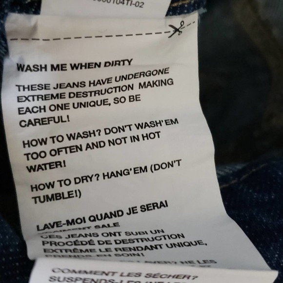 NWT Garage Distressed Jean Short Overalls Sz 1 - Picture 6 of 6